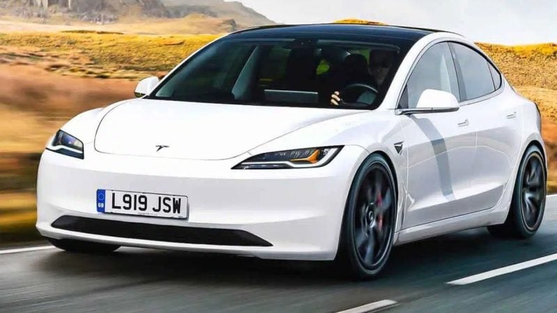 Tesla Model 3 render