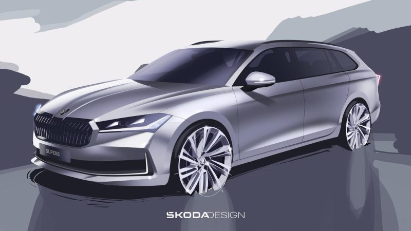 Skoda Superb 2024 bozzetti