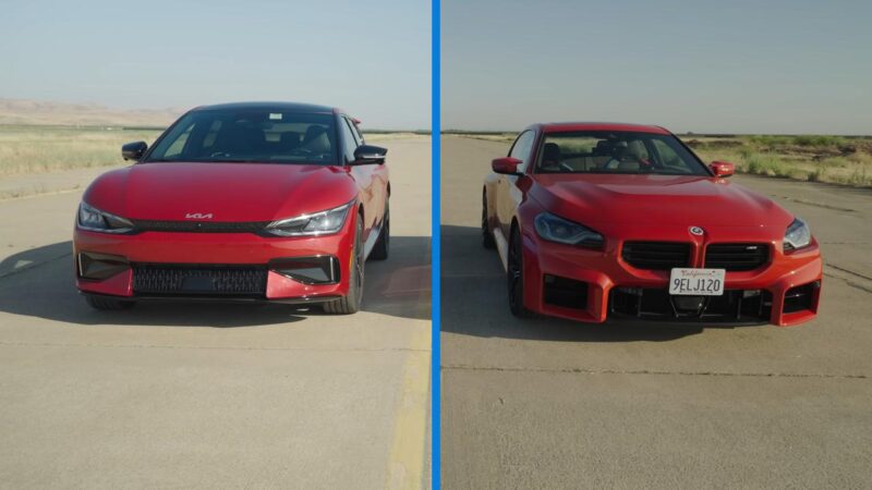 BMW M2 vs Kia EV6 GT