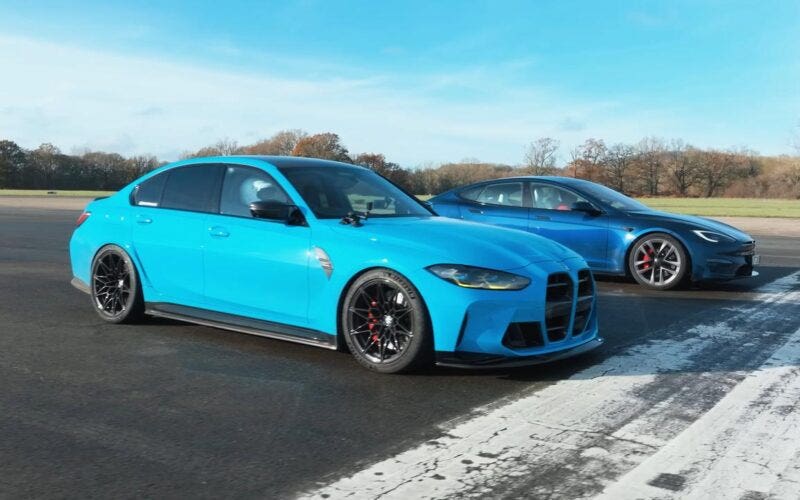 Tesla Model S Plaid vs BMW M3 Competition