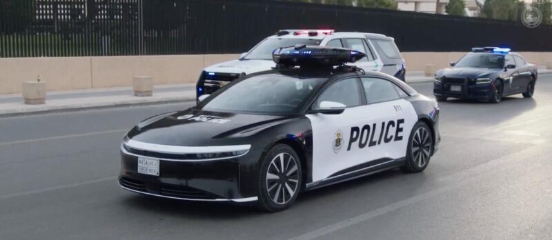 Lucid Air polizia saudita