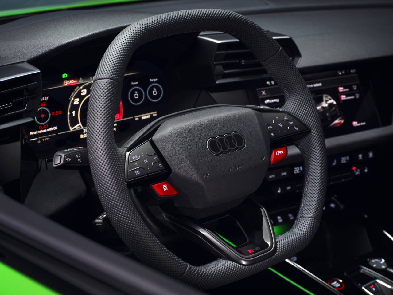 Nuova Audi RS 3 2024 dentro