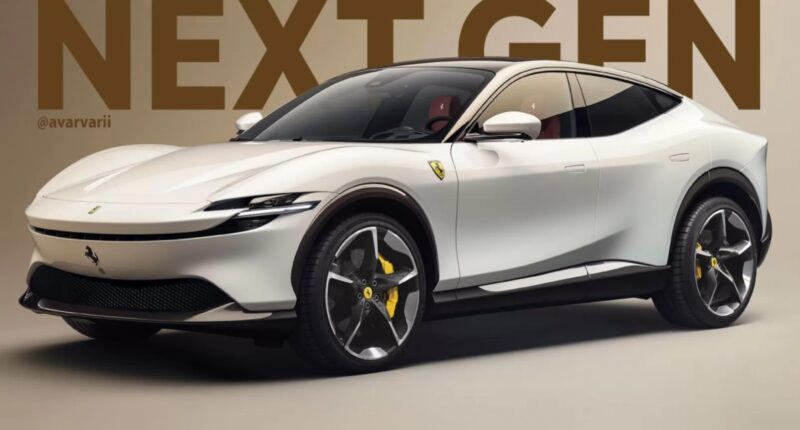 Ferrari E-SUV 2025 render