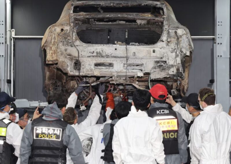 Incendi di auto elettriche a ripetizione in Sud Corea 1