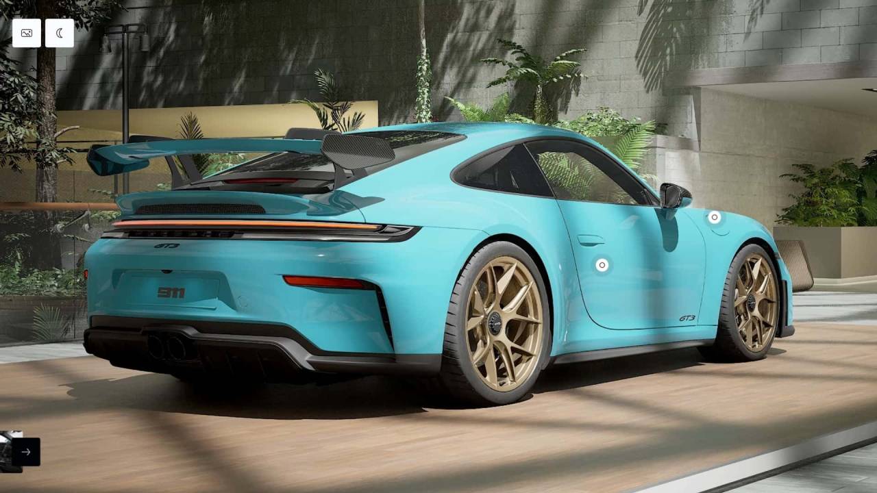 porsche 911 gt3 online configuratore