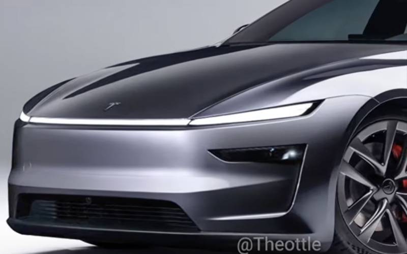 Tesla Model S render di theottle