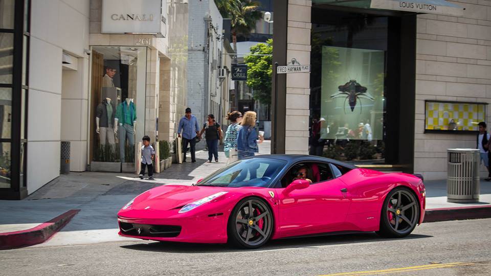 ferrari 458 rosa