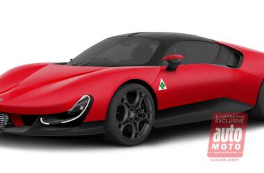 Alfa Romeo supercar render