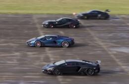 Drag race Lamborghini, Ferrari e Porsche, la sfida