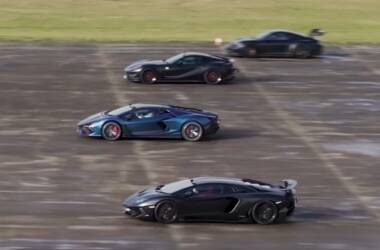 Drag race Lamborghini, Ferrari e Porsche, la sfida